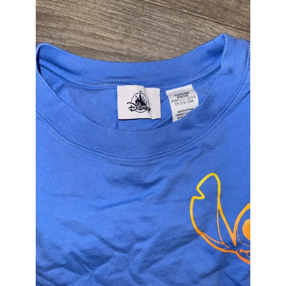 Disney Stitch 626 T Shirt Blue Orange Graphic Print Crew Neck Tee Shirt XXL - Picture 2 of 2